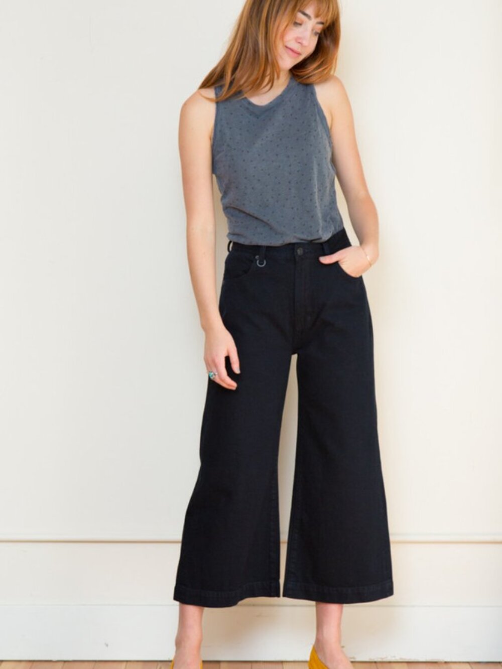 Neuw Paris crop jeans. Wide leg high waist cropped. 11 28 29 - Picture 2 of 4